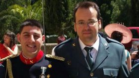 Víctor Romero y Jesús Caballero , los dos guardias civiles asesinados en Andorra