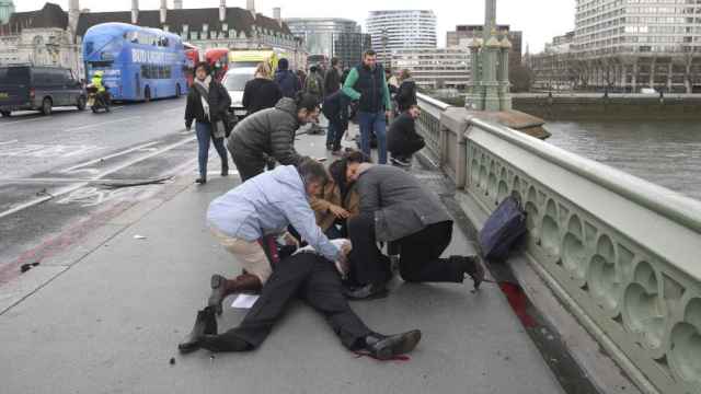 Imagen del atentado de marzo en el puente de Westminster, Londres