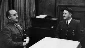 Franco y Hitler en Hendaya.