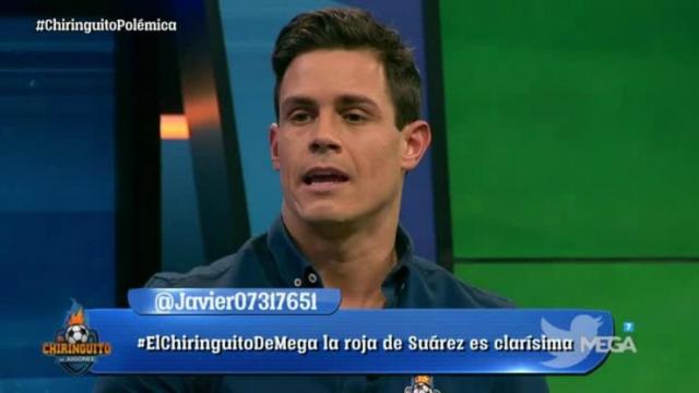 Edu Aguirre en El Chiringuito. Foto: Twitter (@elchiringuitotv)