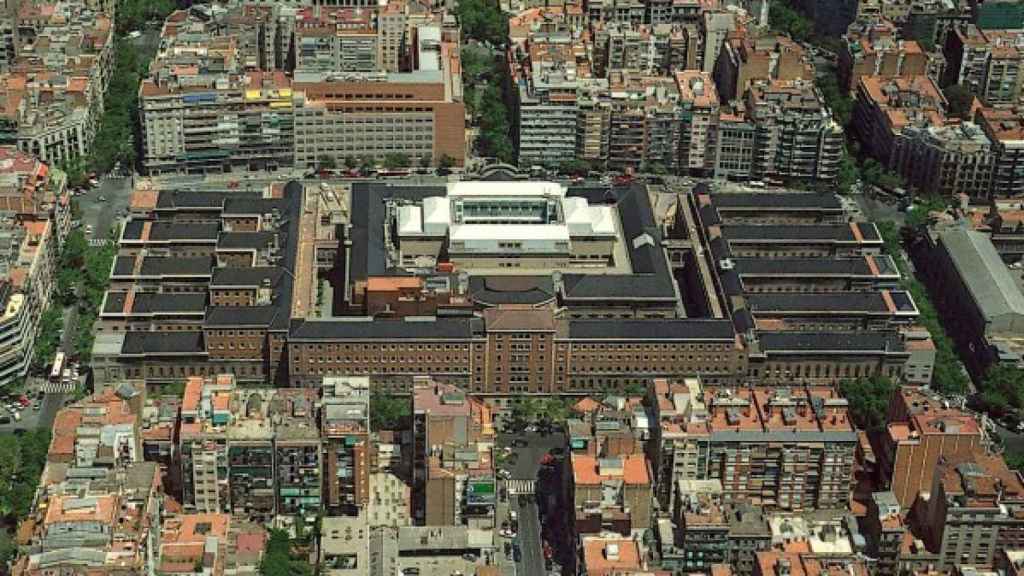 Vista aérea del Hospital Clinic de Barcelona.