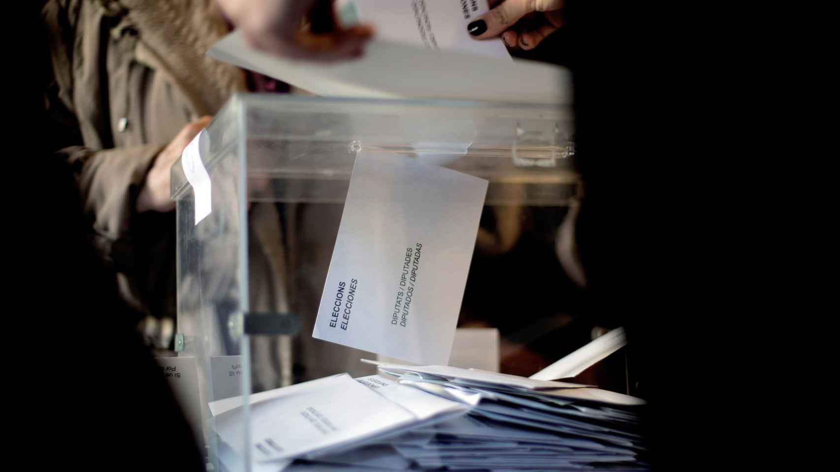 Una urna electoral en una imagen de archivo.