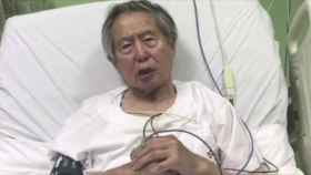 Fotograma del vídeo grabado por Alberto Fujimori desde el hospital.