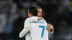 Sergio Ramos felicita a Cristiano por su gol