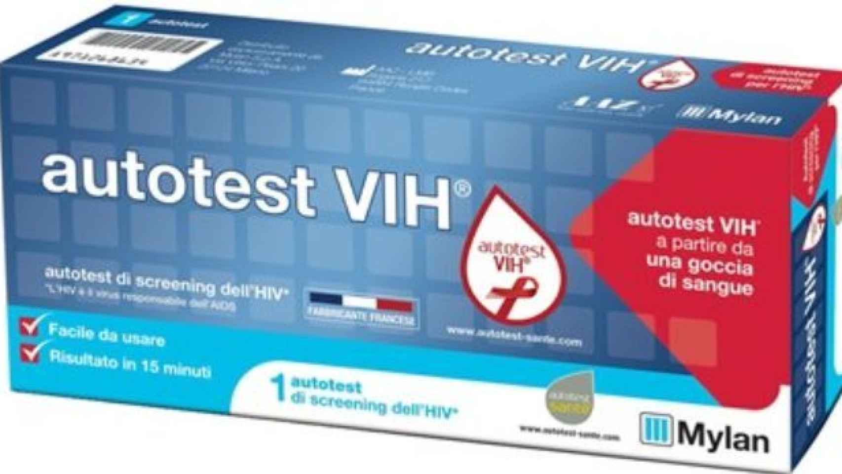 Un test de autodiagnóstico de VIH.