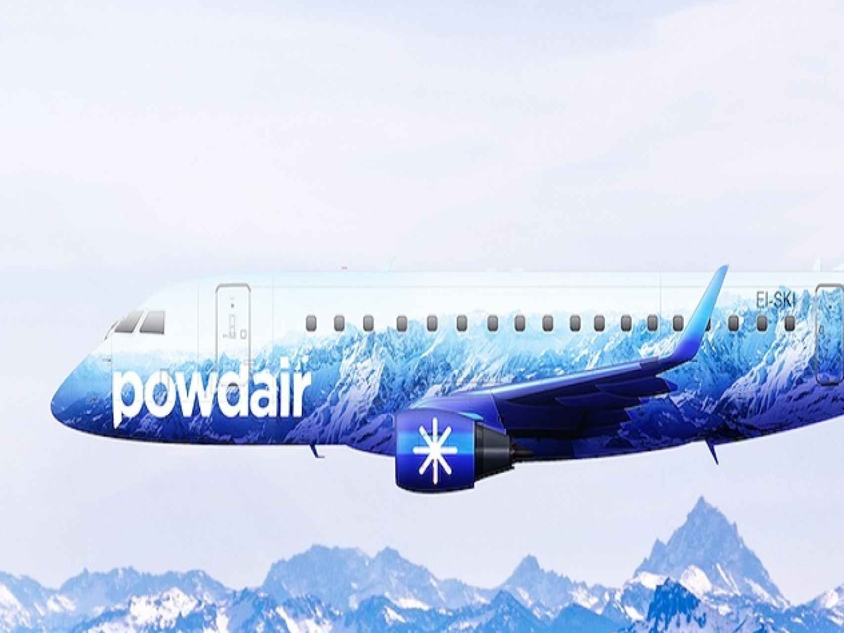 Un avión de Powdair.