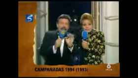 José María Íñigo y Carmen Sevilla dando las Campanadas