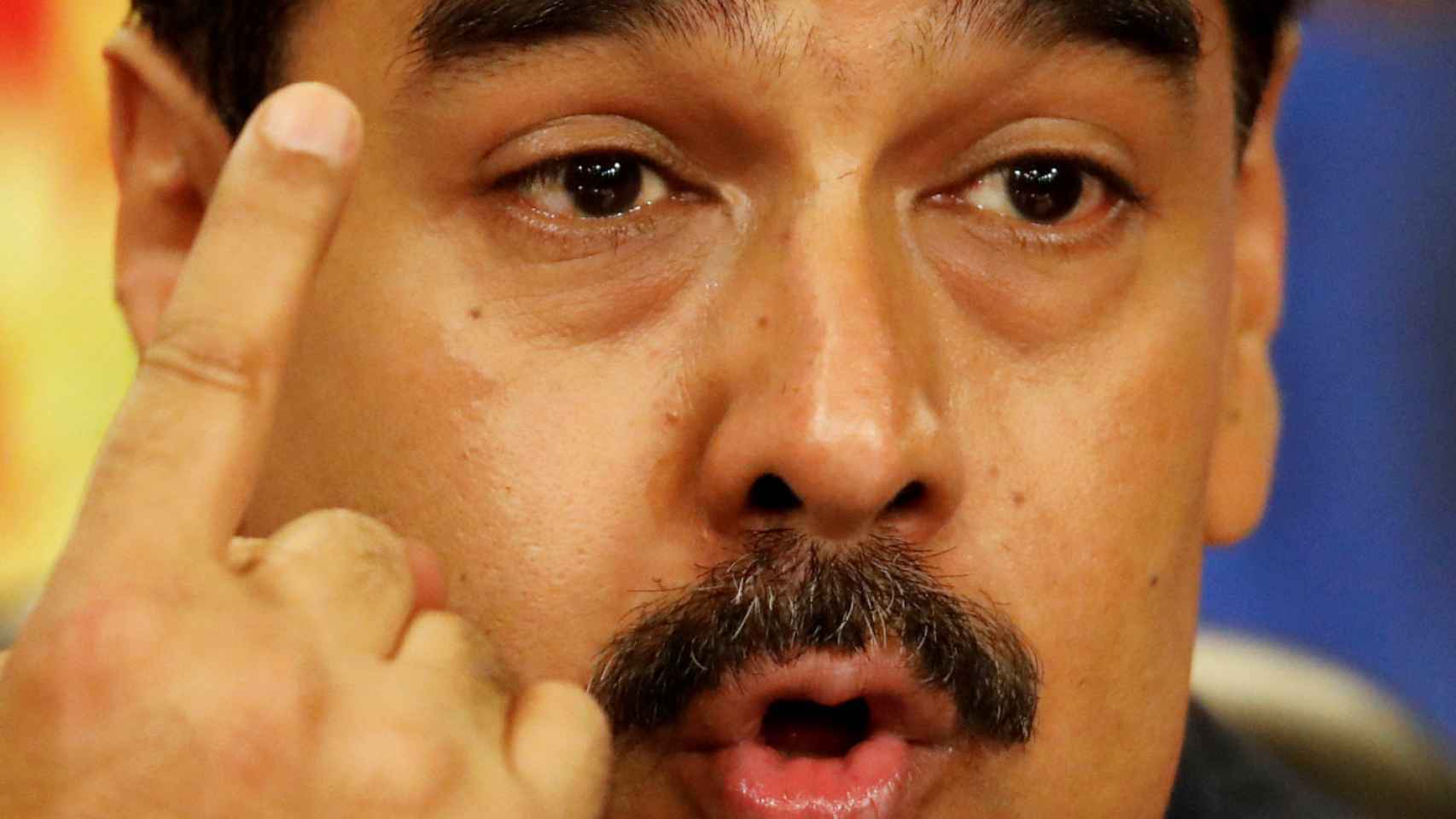 Maduro durante una rueda de prensa.