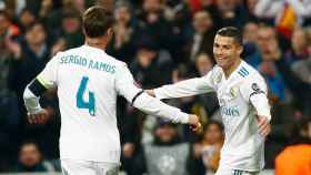 Sergio Ramos felicita a Cristiano Ronaldo