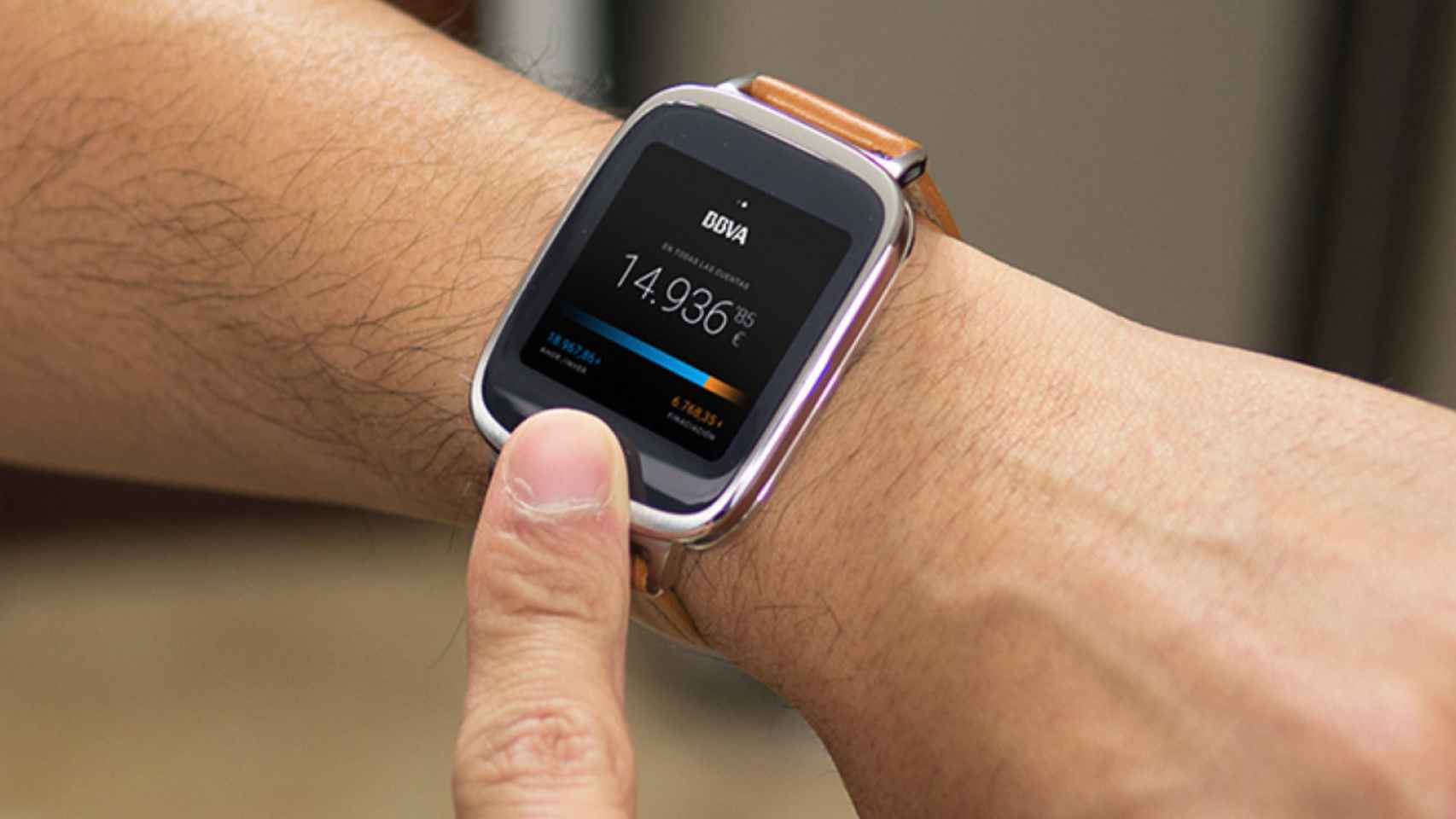 Aplicación de BBVA para smartwatch