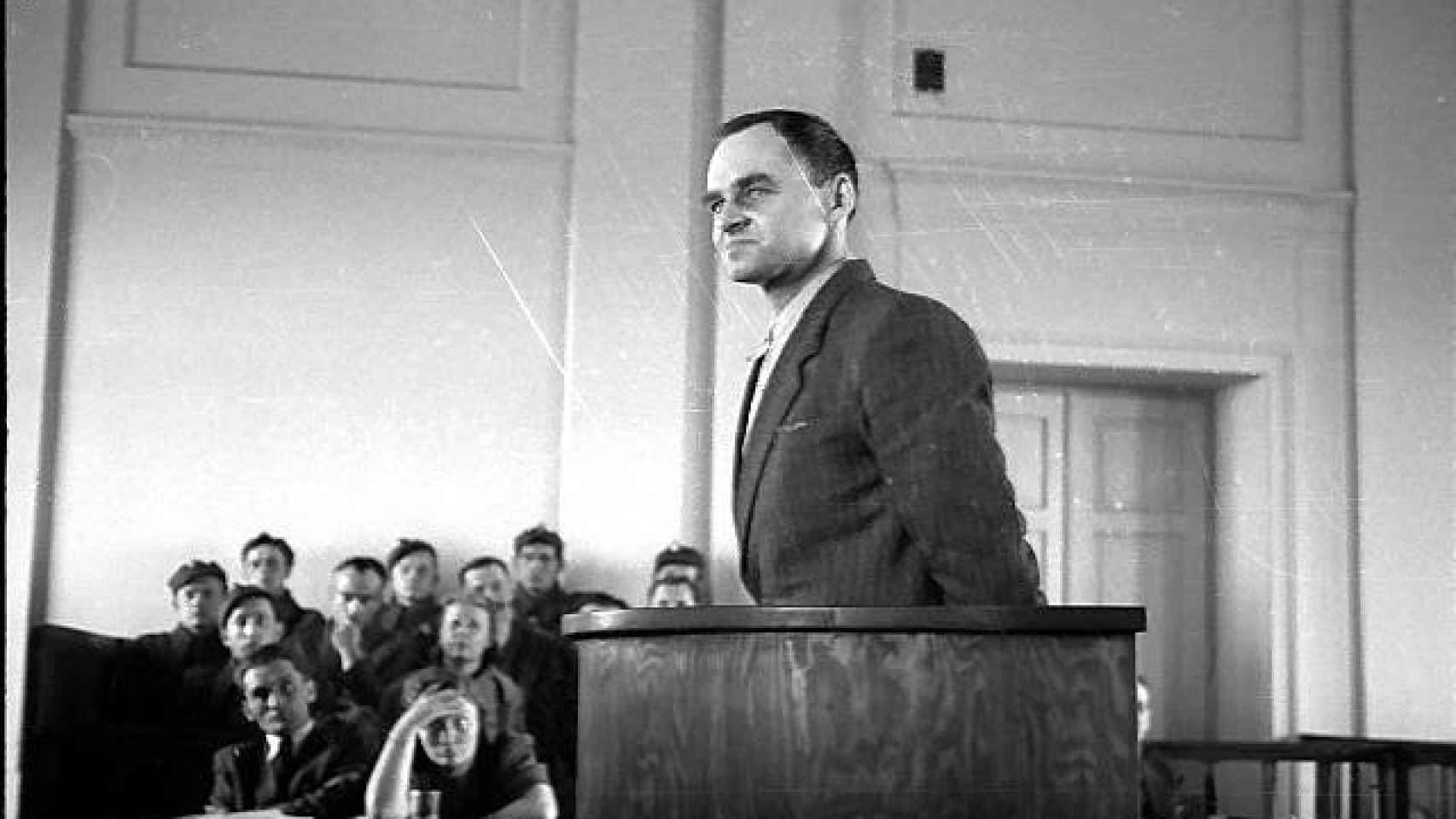 Pilecki en 1948 durante el juicio tras el que le fusilaron