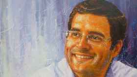 Retrato de Rahul Gandhi, por Rajasekharan.