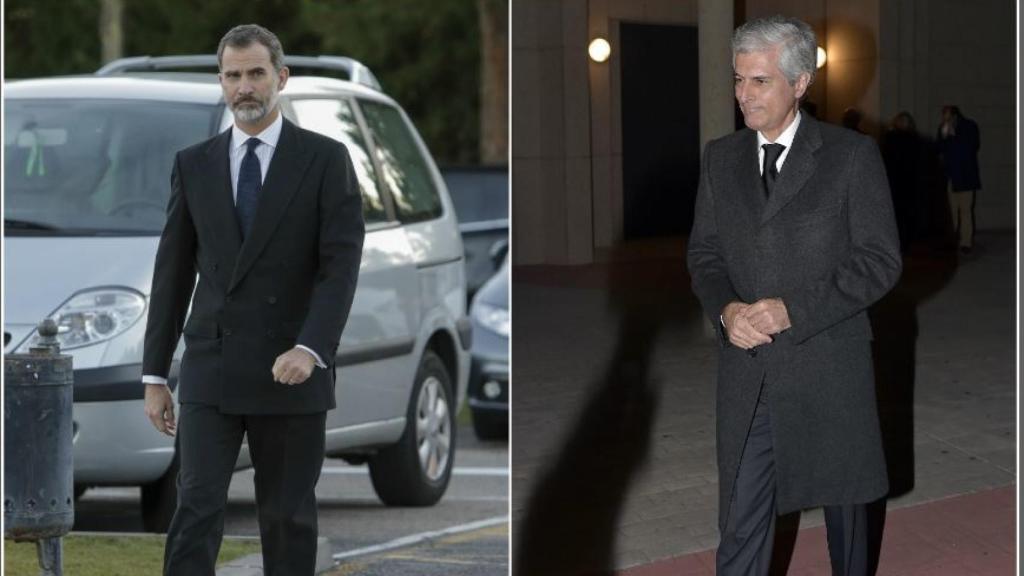 El rey Felipe y Adolfo Suárez hijo.