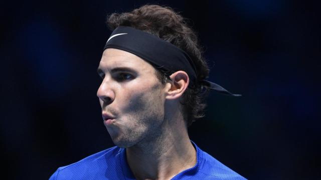 Nadal, durante un partido en la Copa de Maestros de Londres.