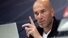 Zidane durante una rueda de prensa.