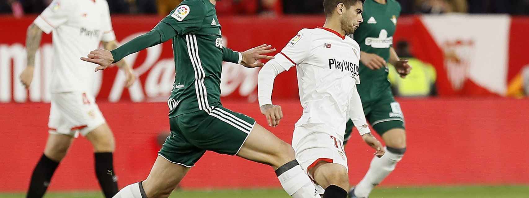 Imagen del Sevilla - Betis de Liga.