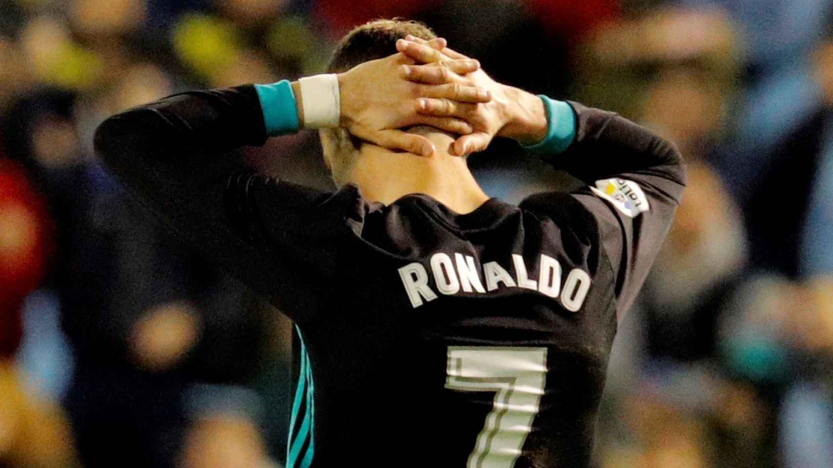 Cristiano Ronaldo en Vigo, donde no estuvo nada acertado.
