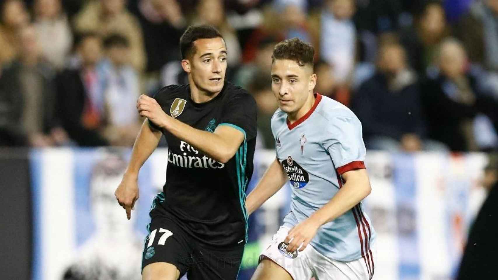 Lucas Vázquez, en el Celta-Real Madrid