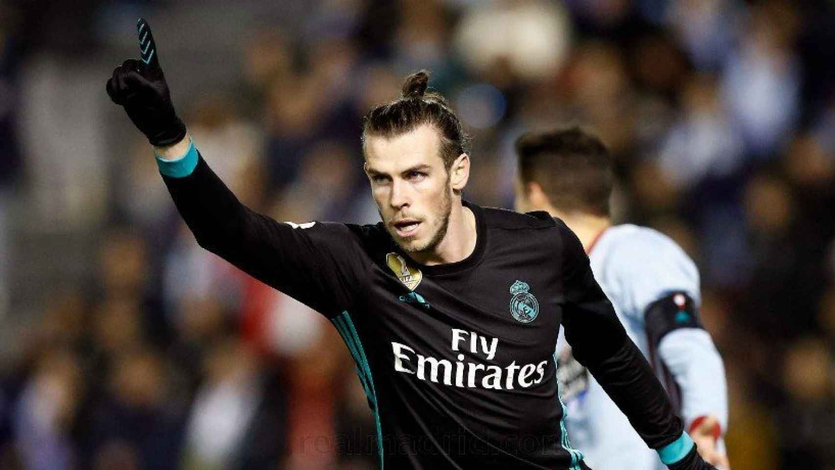 Bale celebra su gol contra el Celta