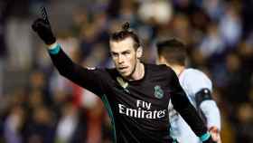 Bale celebra su gol contra el Celta