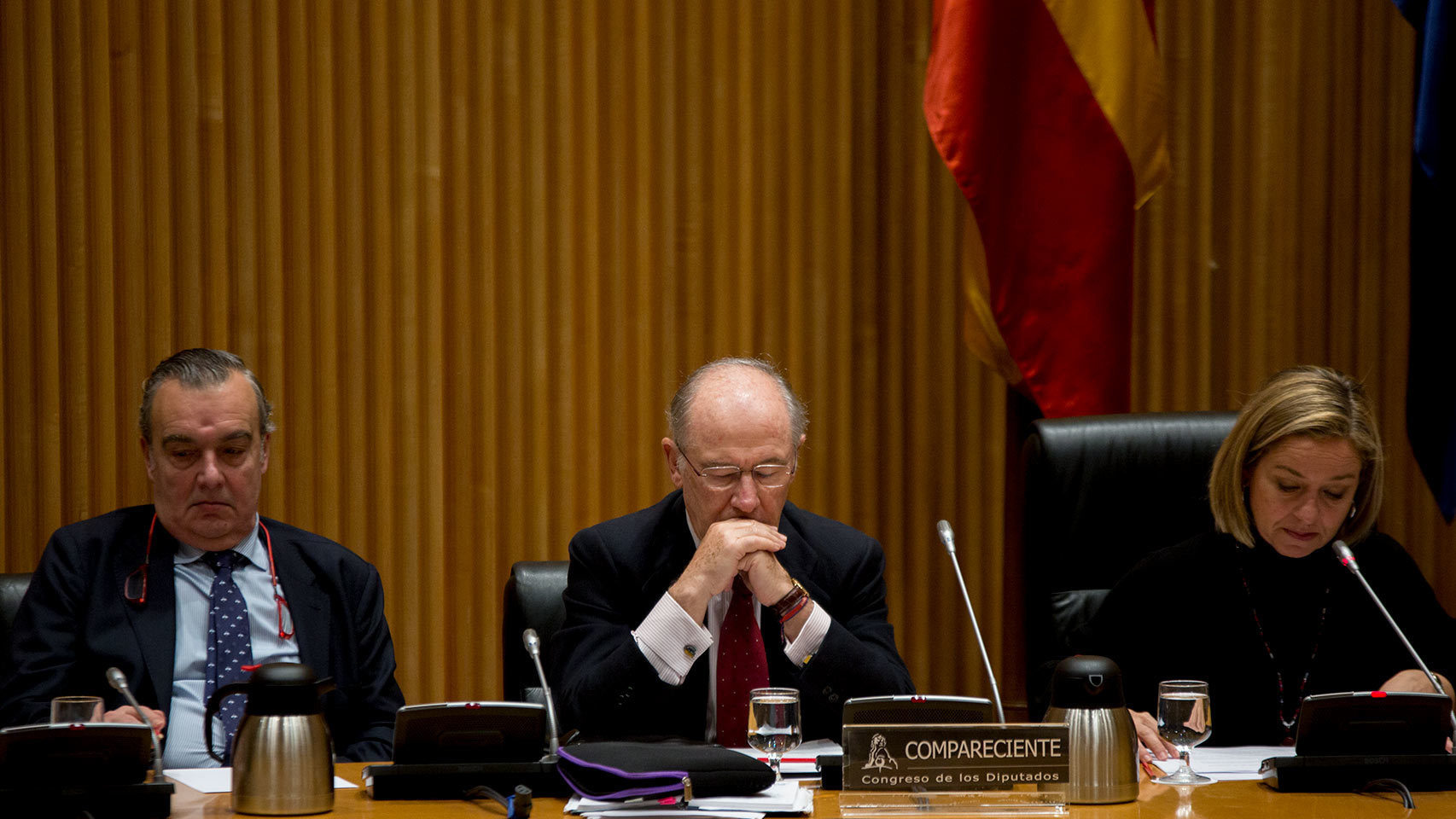 Rodrigo Rato en la Comisión de Investigación sobre la crisis financiera de España.