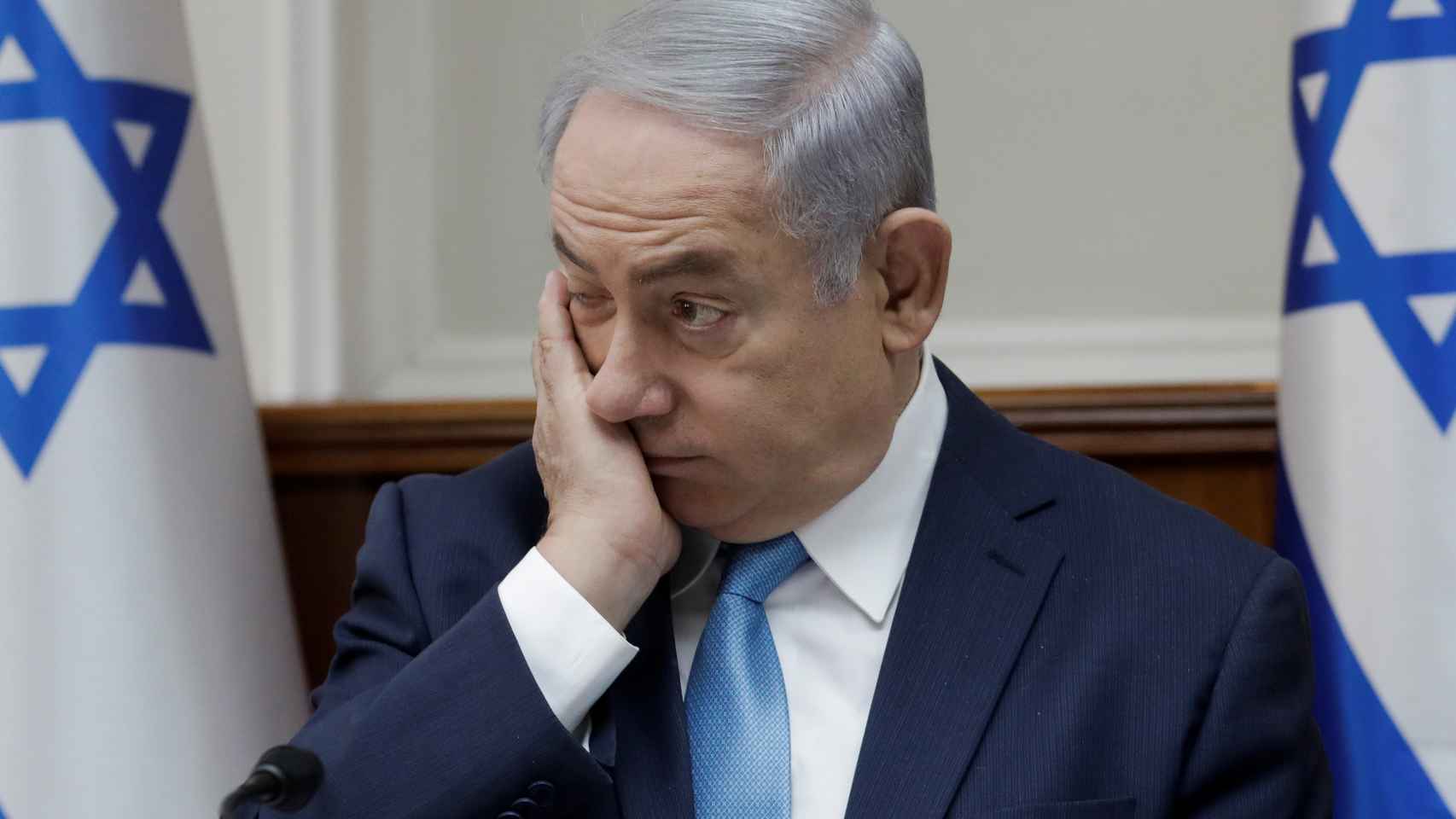 El primer ministro israelí, Benjamin Netanyahu, durante una rueda de prensa.