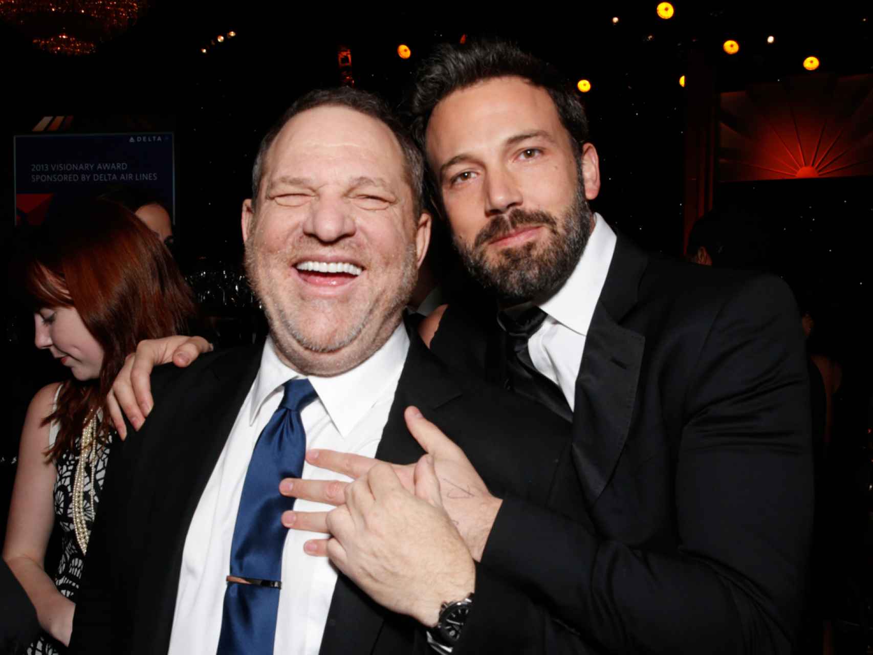Cuando Ben Affleck era amigo de Weinstein.
