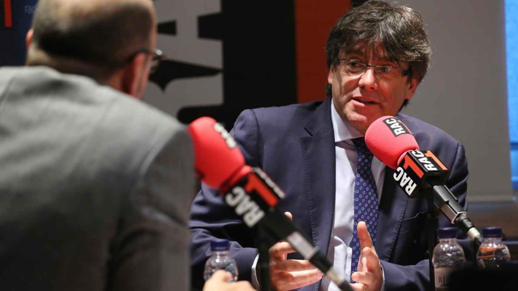 Carles Puigdemont, durante una entrevista en Rac1, en una imagen de archivo.