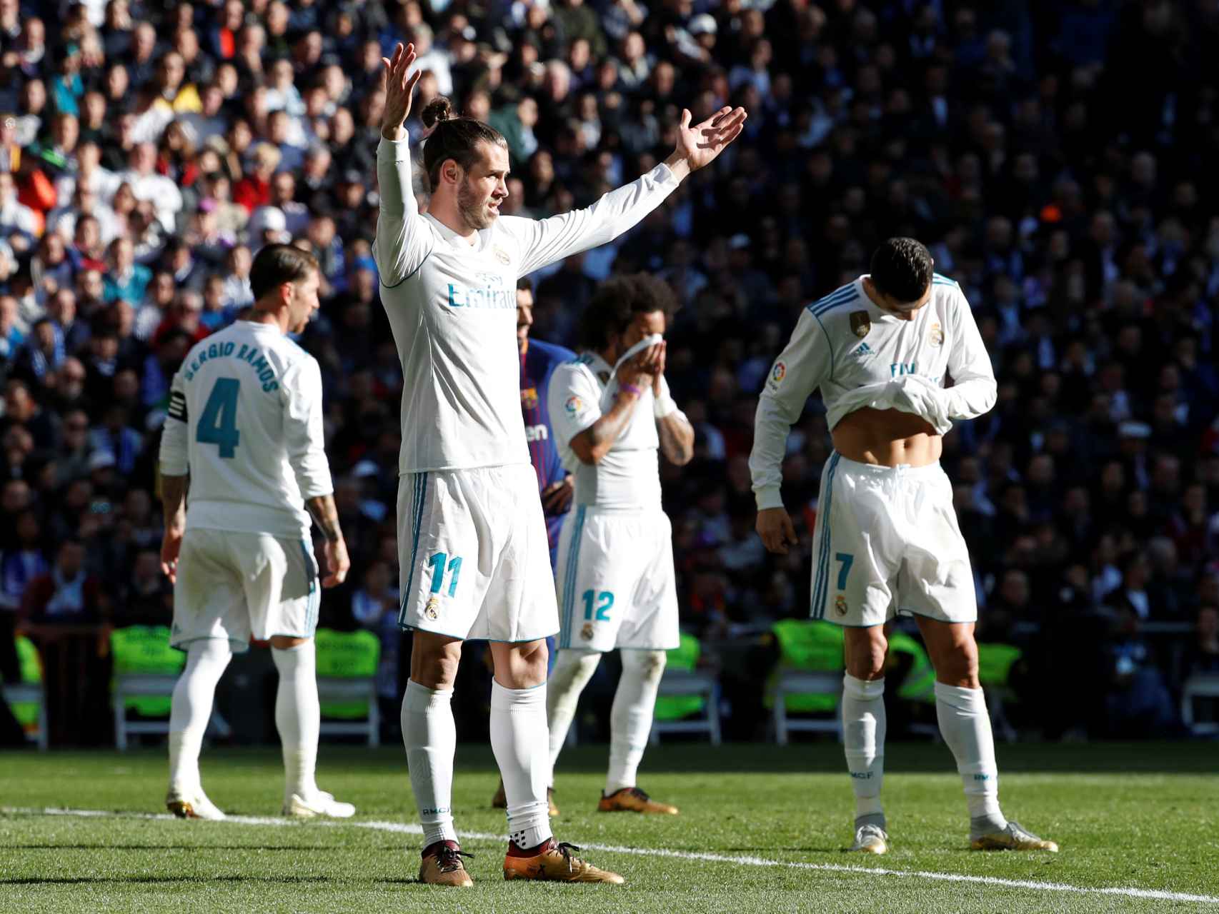 Gareth Bale, durante el Clásico.