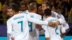 Celebración del gol de Bale