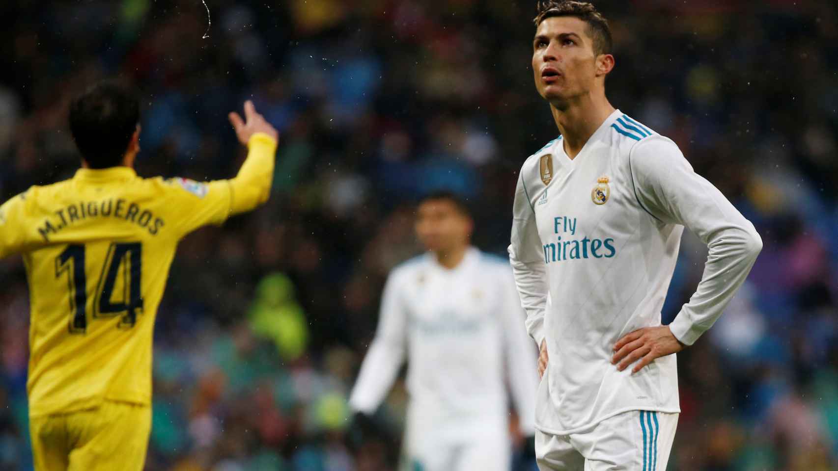 Cristiano Ronaldo se lamenta tras la derrota ante el Villarreal.