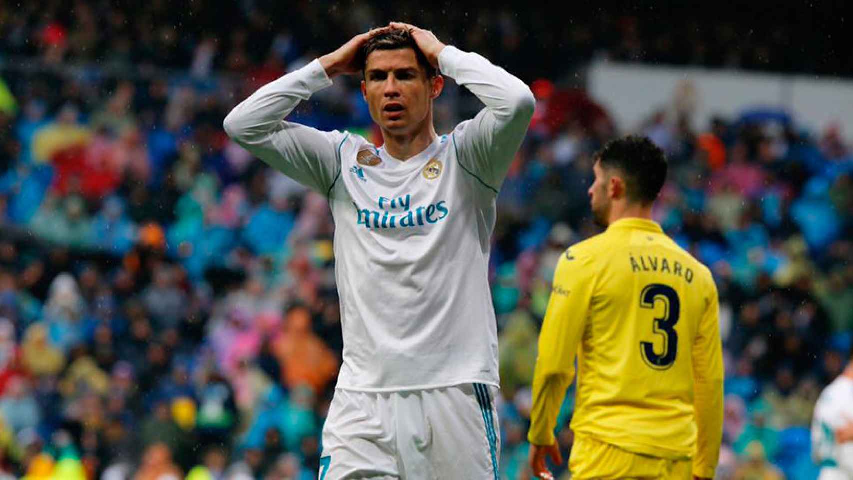 Cristiano Ronaldo desesperado ante el Villarreal Foto: Manu Laya / El Bernabéu