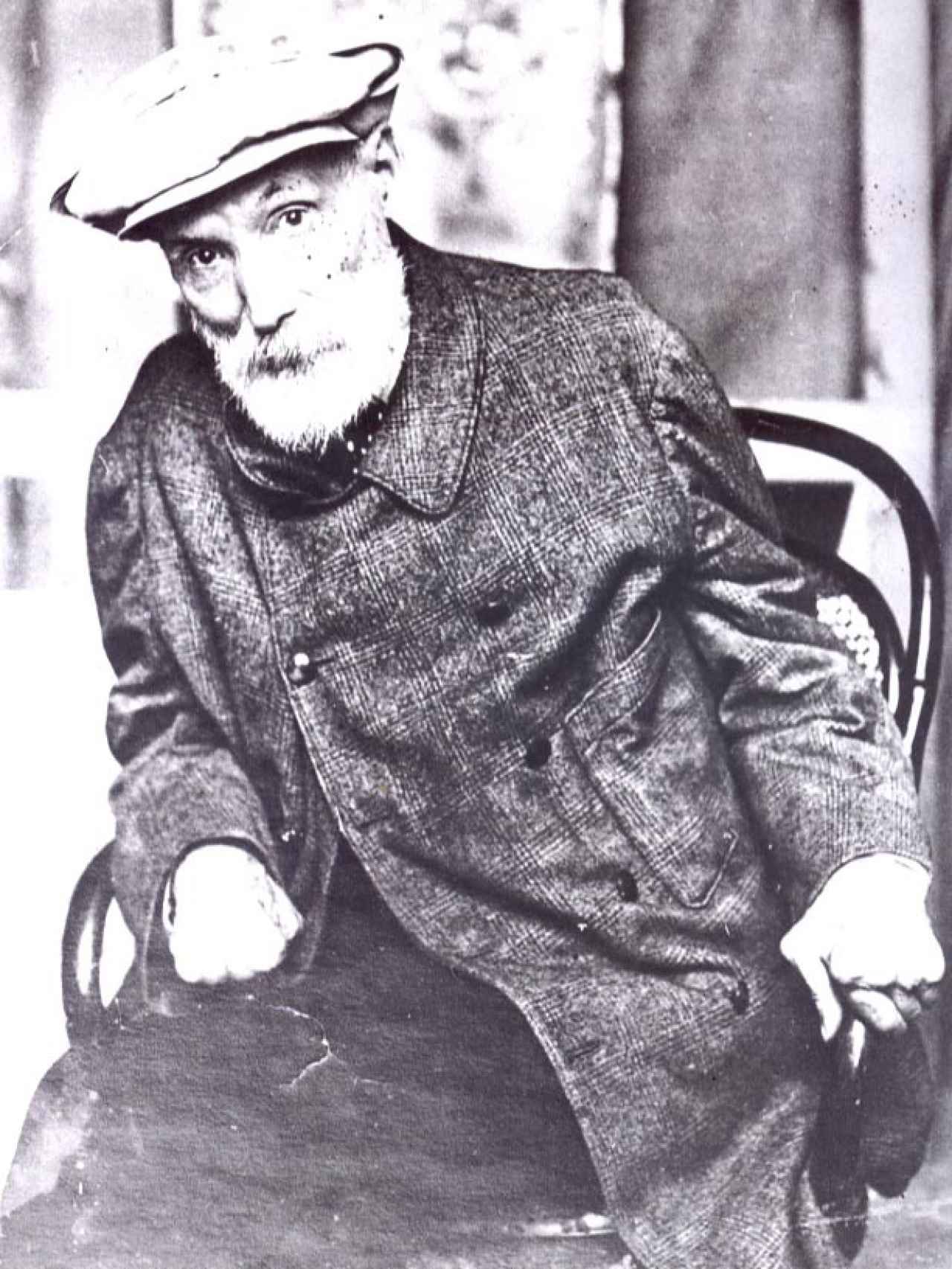 Renoir, afectado por la artrosis, en 1912.