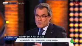Artur Mas, durante su entrevista en 'El Objetivo'