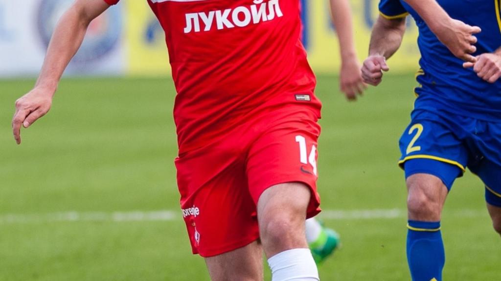 Georgi Dzhikiya en un partido con el Spartak de Moscú.