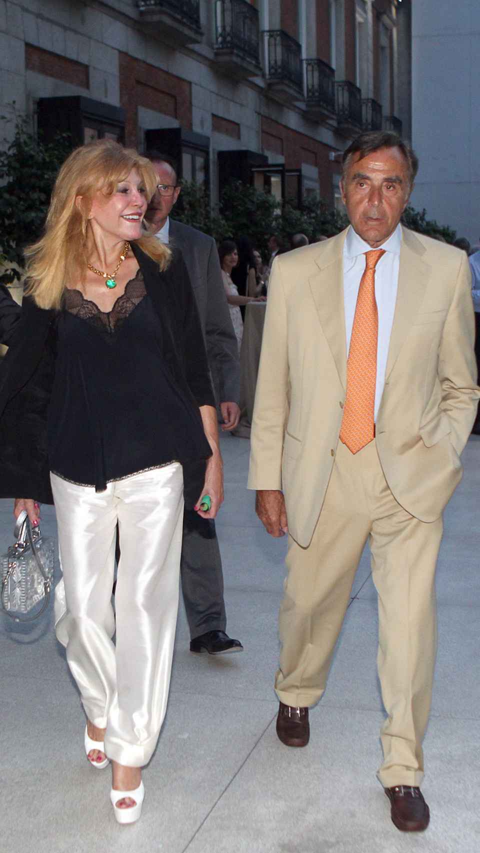 Carmen Cervera junto a su gran amigo Manuel Segura.