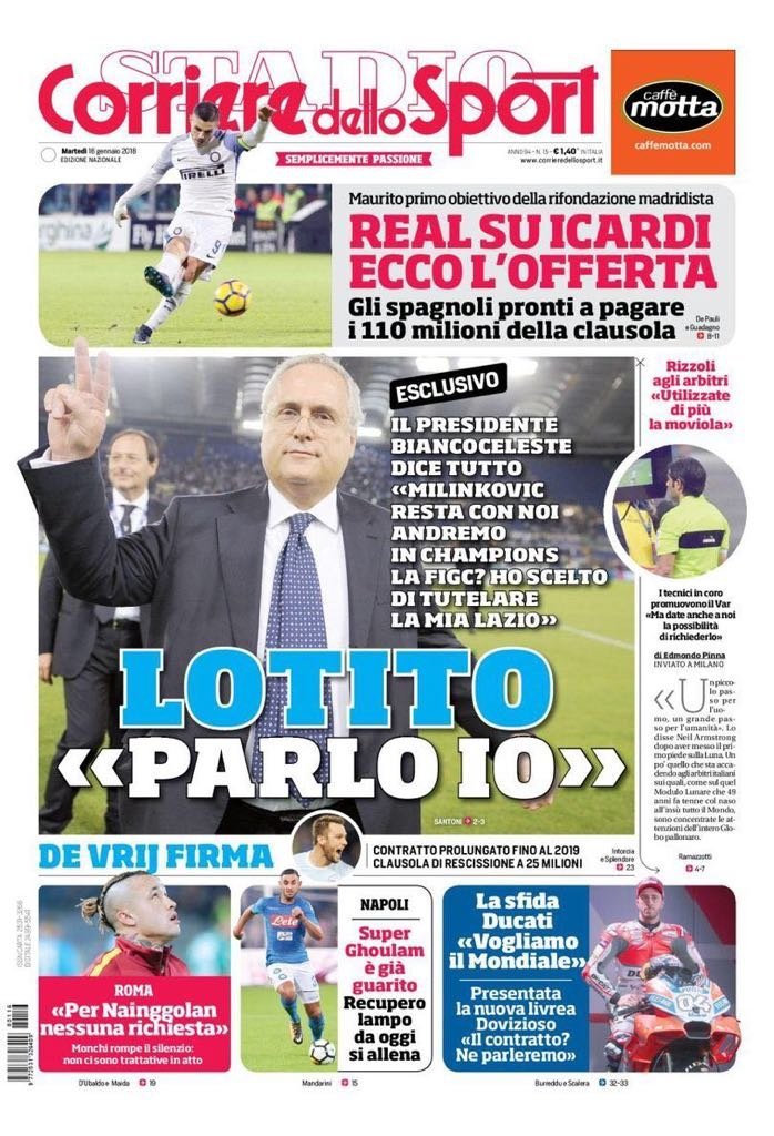 Corriere dello Sport: El Madrid ya prepara 110 'kilos' por Icardi