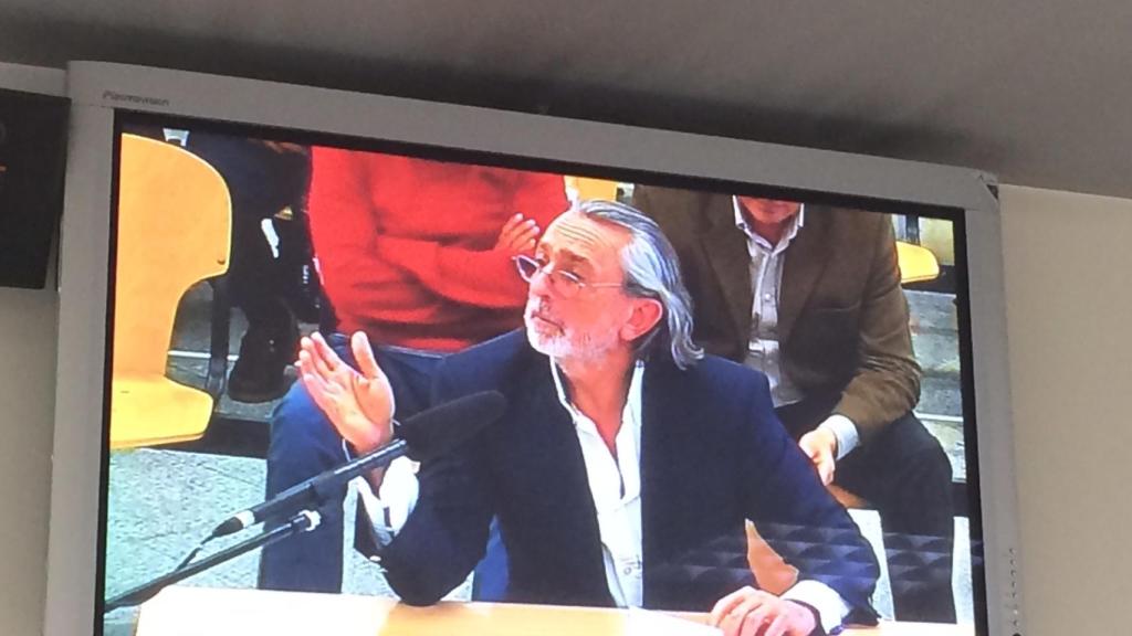 Francisco Correa, durante su declaración en la Audiencia Nacional.