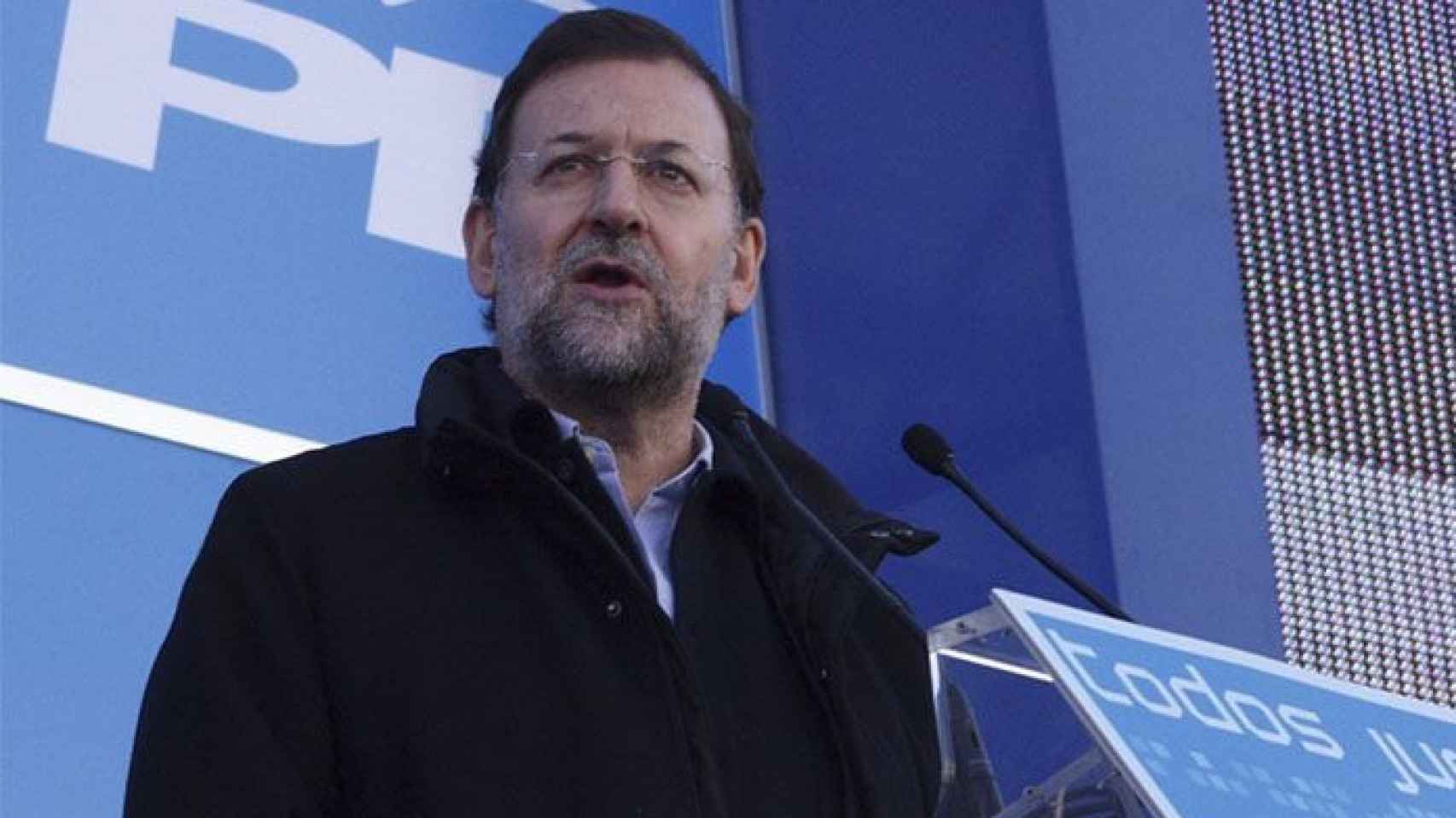 Mariano Rajoy, non grato en Pontevedra.