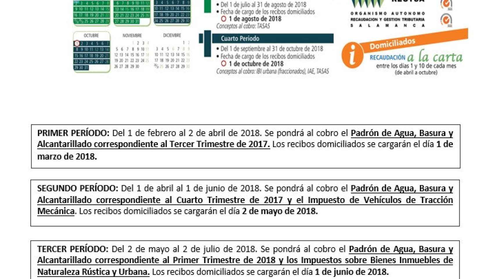 calendario impuestos villamayor