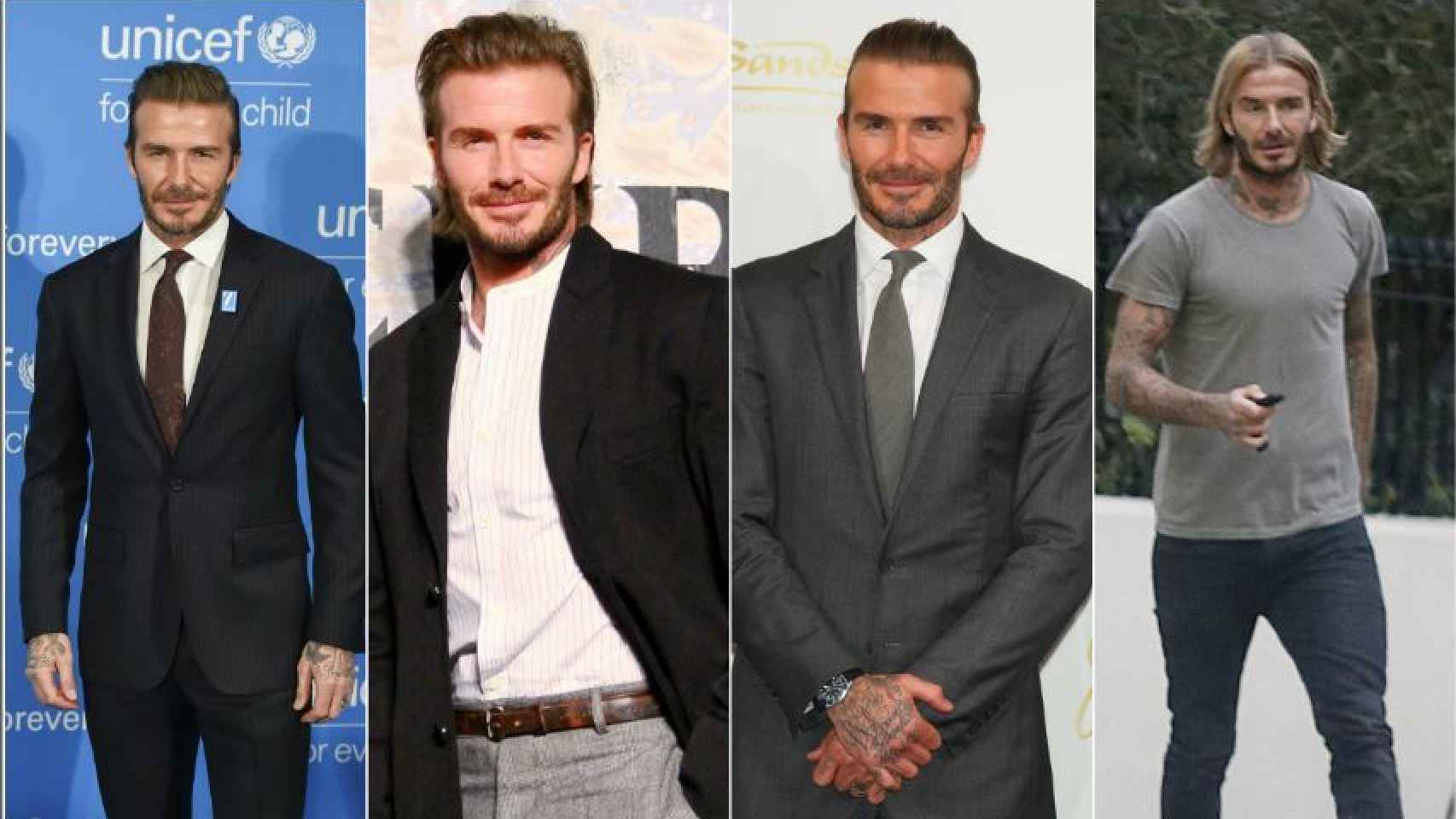 La transformación de David Beckham en un año