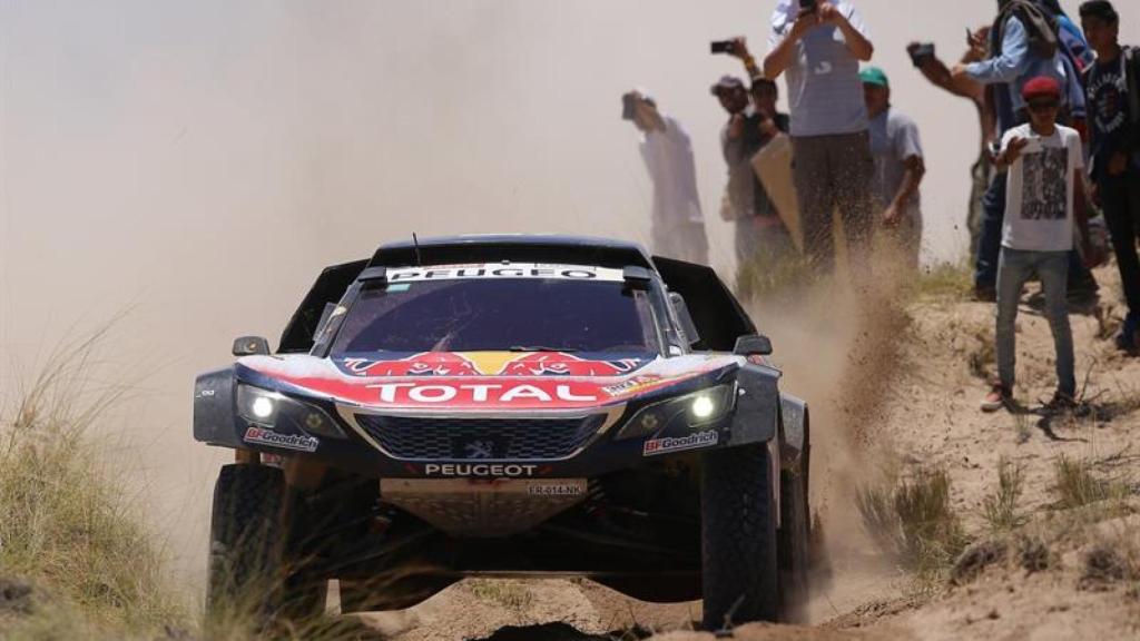 Carlos Sainz, durante el Dakar.