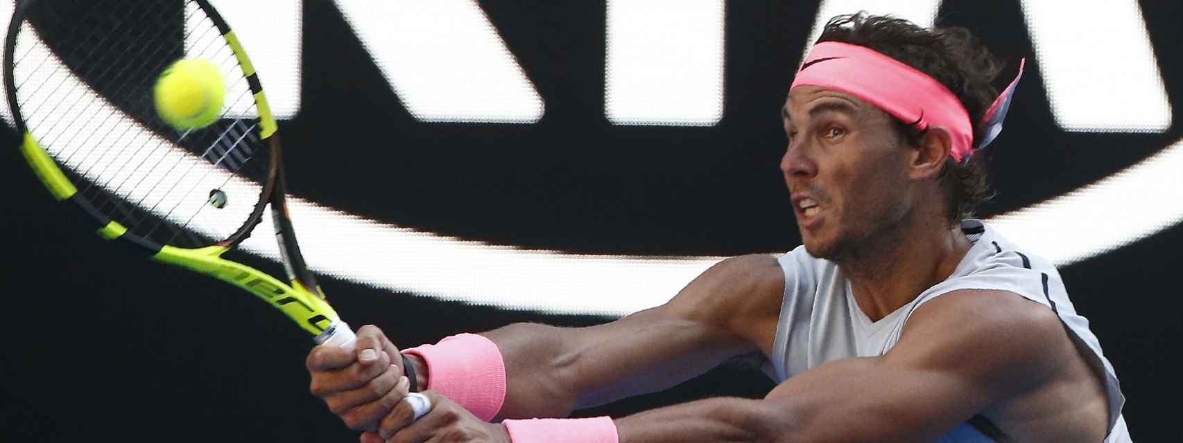 Rafael Nadal, durante un encuentro del Open de Australia.