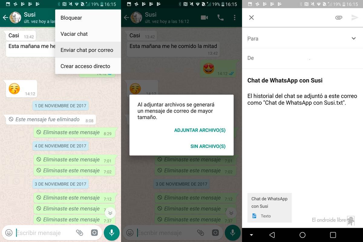 Mercado mueble sangre Cómo compartir una conversación completa de WhatsApp