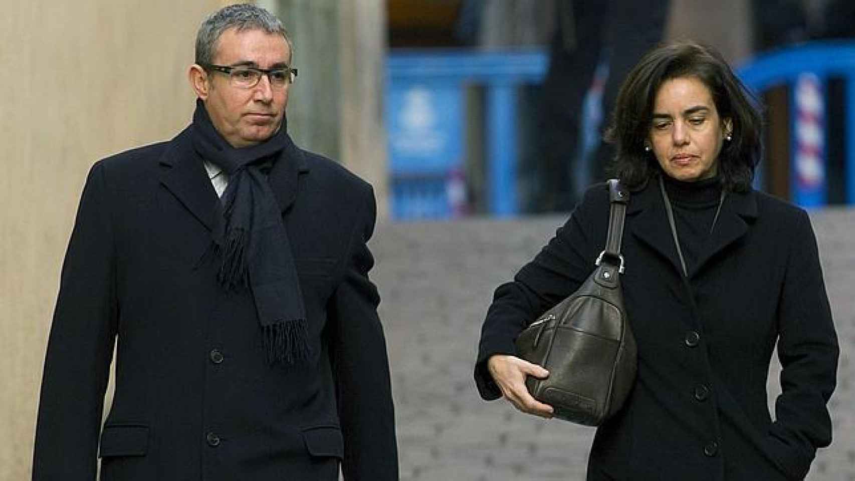 Diego Torres y su mujer, Ana María Tejeiro, comparecen para declarar ante el juez Castro.