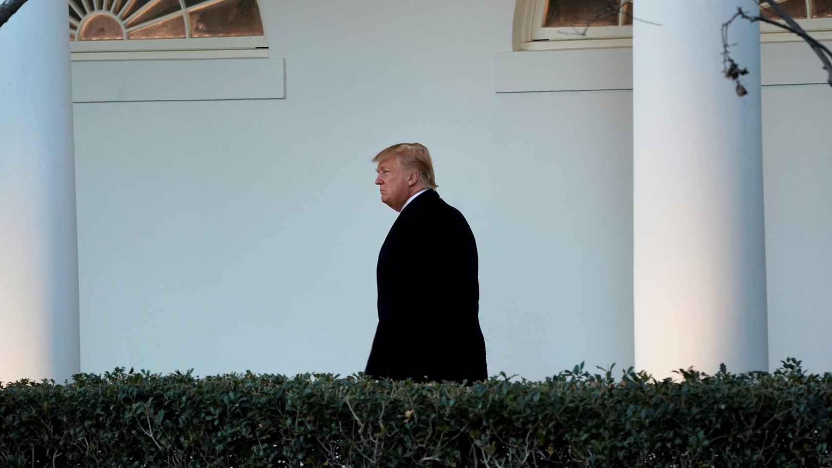 Trump, en los pasillos de la Casa Blanca
