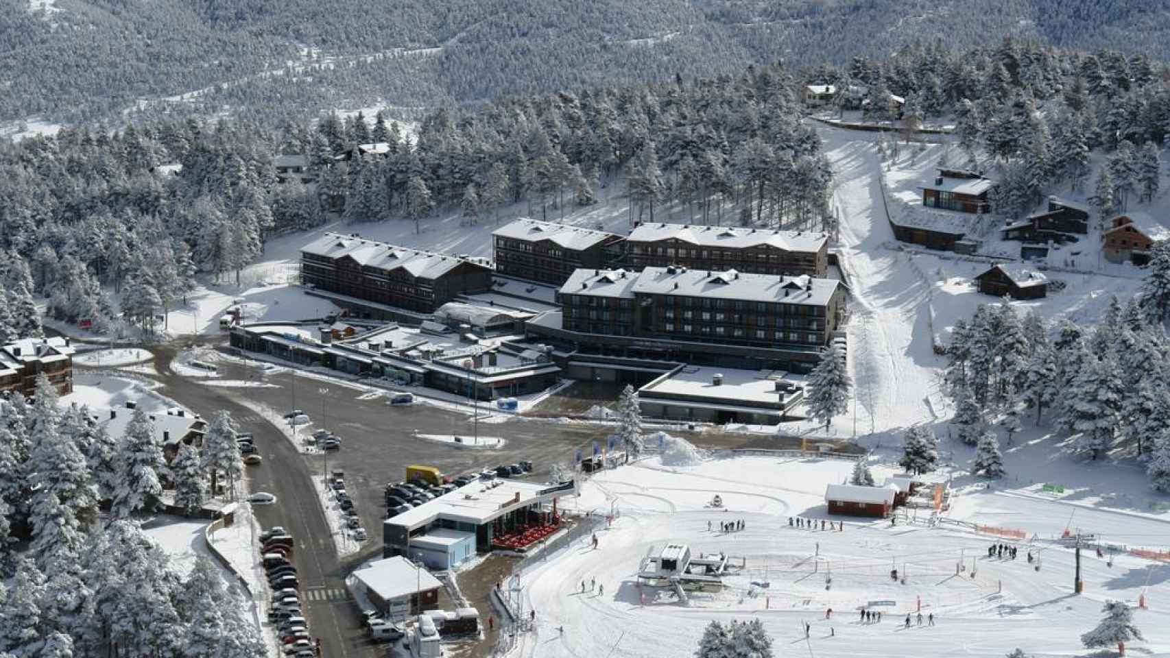 Vista panorámica de la estación de esquí de La Molina.