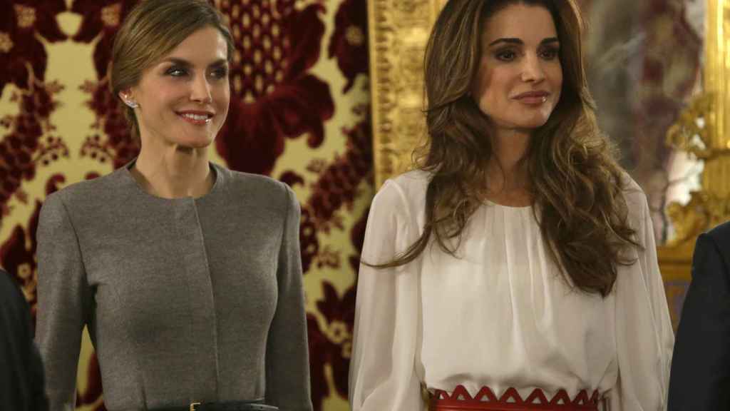 La Reina Letizia y Rania de Jordania.