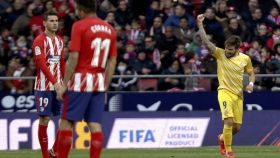 Portu celebra su gol contra el Atlético.