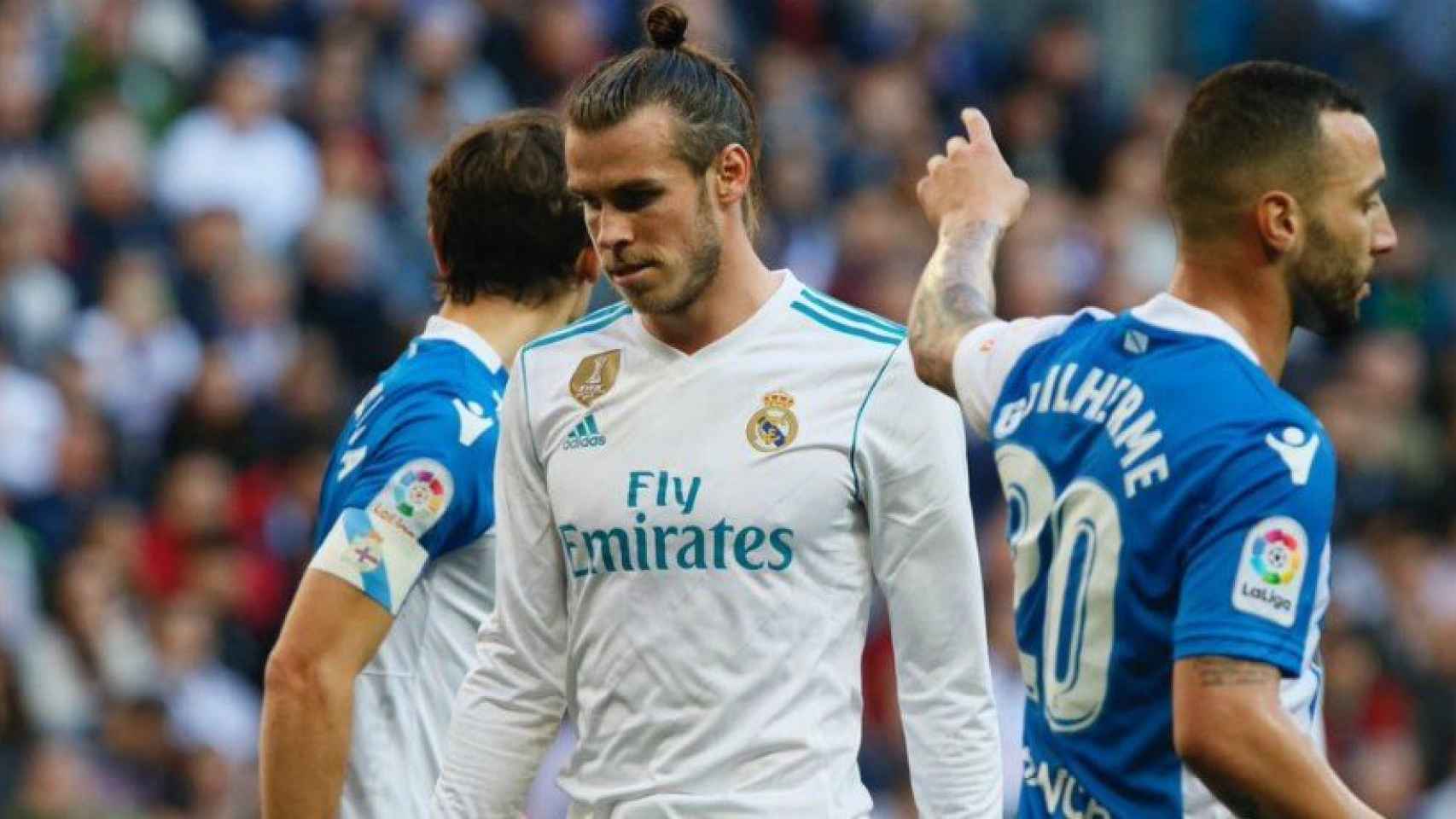Gareth Bale, contra el Deportivo. Foto: Manu Laya / El Bernabéu